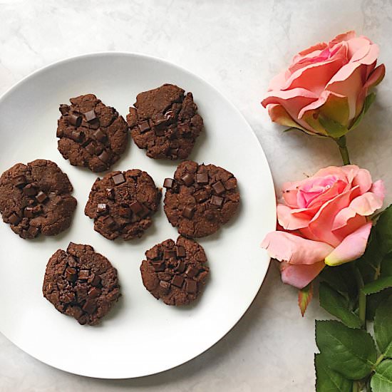 HEALTHY DOUBLE CHOCOLATE CHIP COOKI
