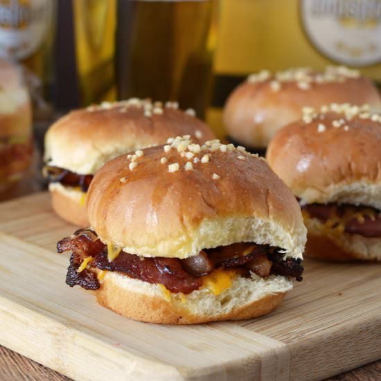Beer Bacon Grilled Cheese Sandwich