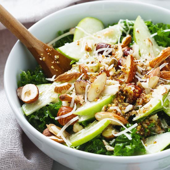 Kale Apple Almond Salad
