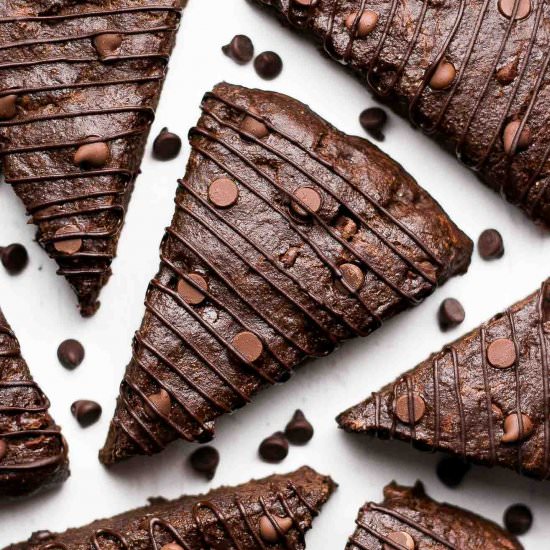 Healthy Mocha Chocolate Chip Scones