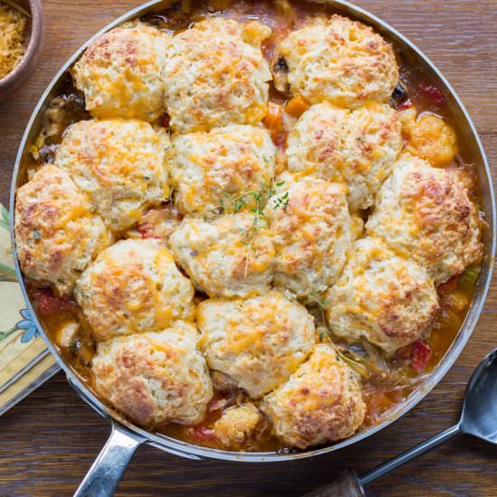 Savory Winter Vegetable Cobbler