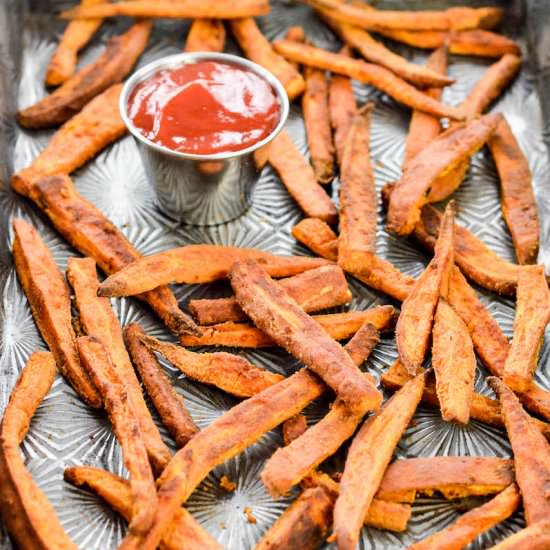 Peanut Butter Sweet Potato Fries