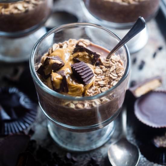Chocolate Peanut Overnight Oats