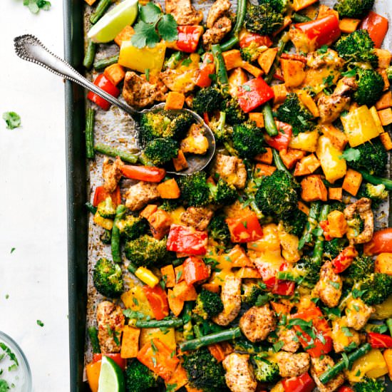 One Pan Healthy Chicken & Veggies