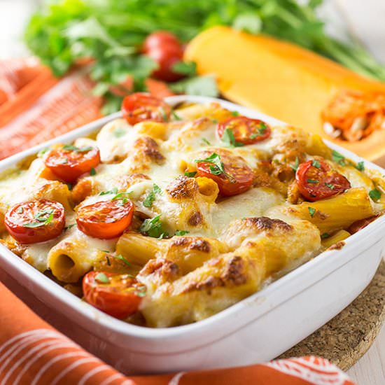 Pumpkin Pasta Bake