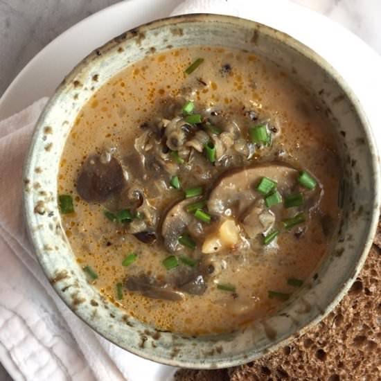 Wild Rice & Mushroom Soup