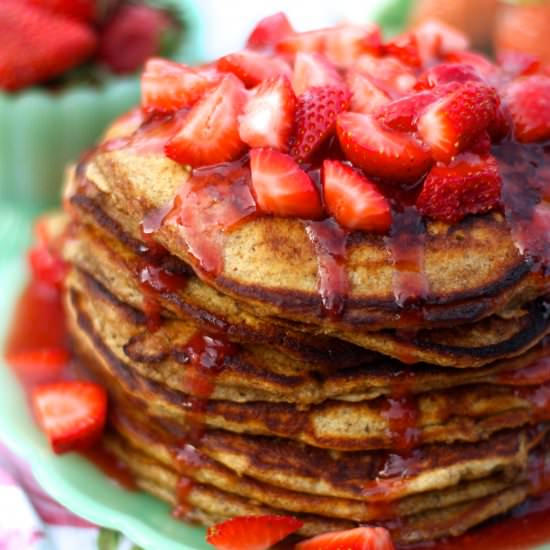 Whole Wheat Flaxseed Pancakes