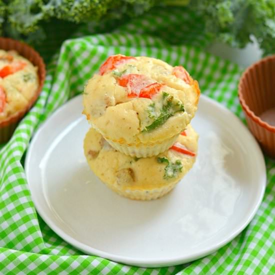 Sausage, Kale, and Egg Muffins