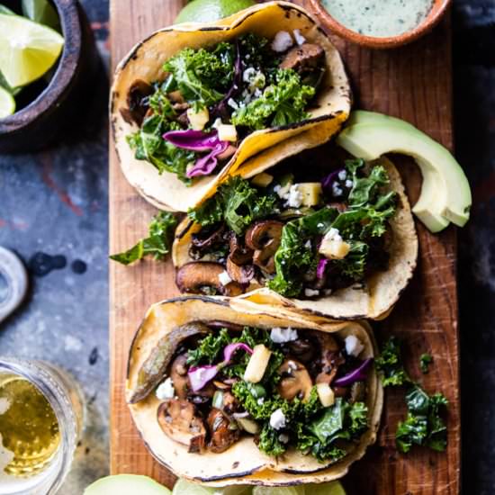Poblano Mushroom Tacos
