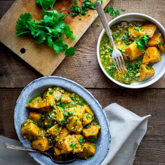 Sweet Potatoes with Coconut Curry