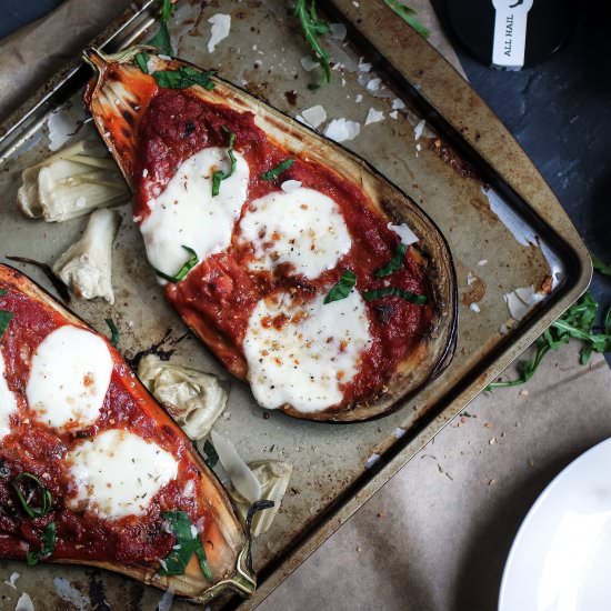 Stuffed Roasted Eggplant