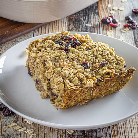 Amish Baked Oatmeal w/ Cranberries