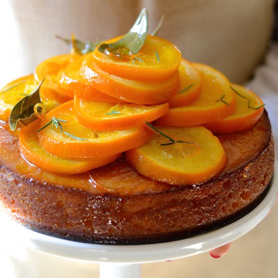 Semolina orange cake