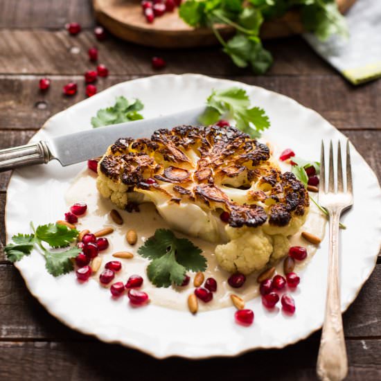 Cauliflower Steaks with Tahini