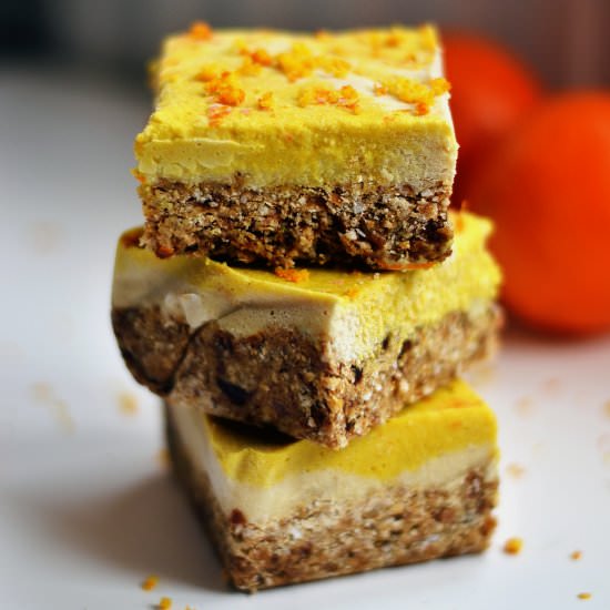 Raw Orange & Ginger Slice