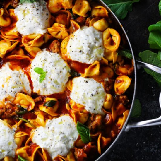 Tortellini Skillet Lasagna