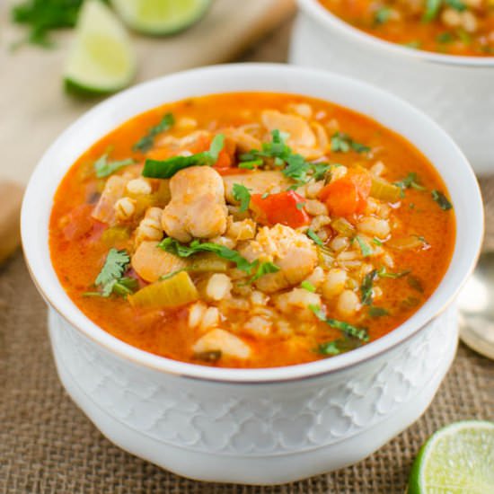 Healthy Chicken and Barley Soup