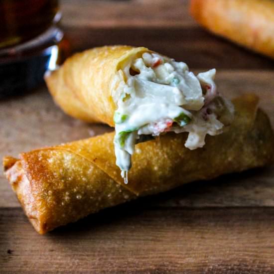 Cheesy Crab Spring Rolls
