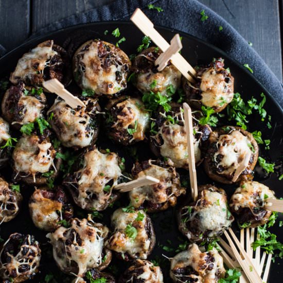 Chorizo Stuffed Mushroom Caps