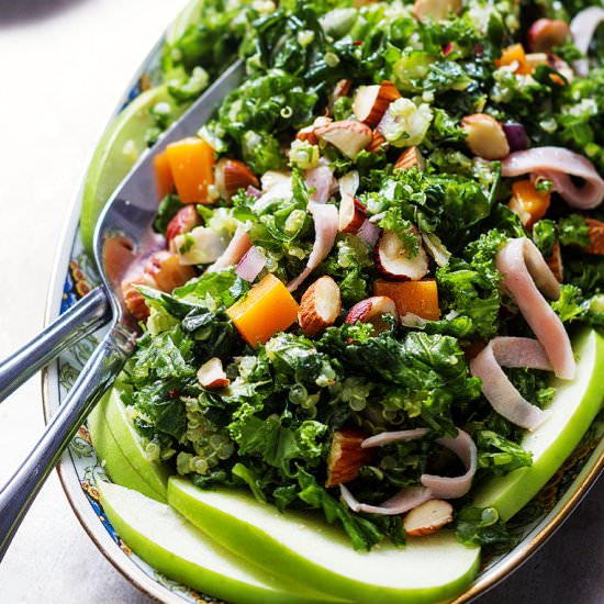 Zesty Apple Kale Quinoa Salad