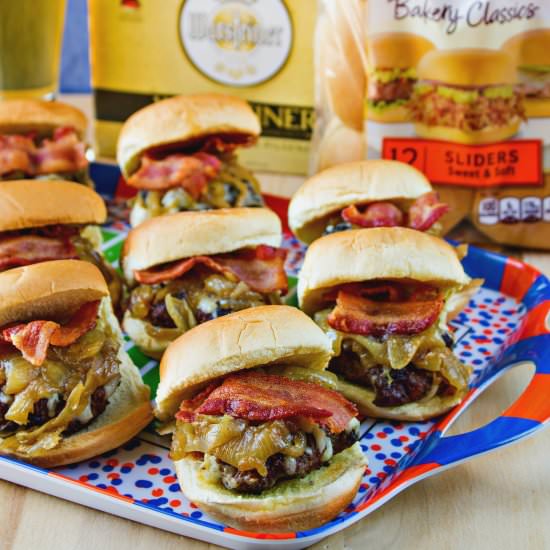 bacon and gruyere sliders