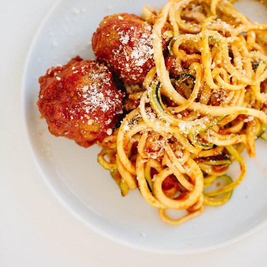 Spaghetti with Turkey Meatballs