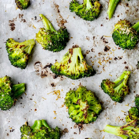 Roasted Broccoli With Garlic + Parm