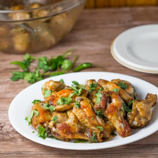 Baked Sriracha Chicken Wings