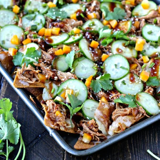 Slow Cooker Asian Chicken Nachos