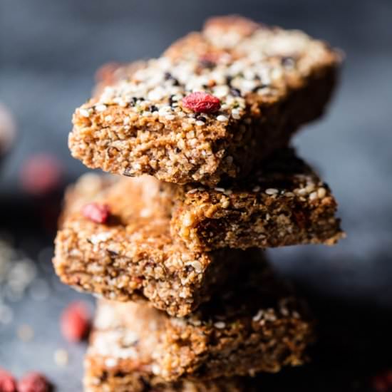 Superfood Cashew Goji Berry Bars.