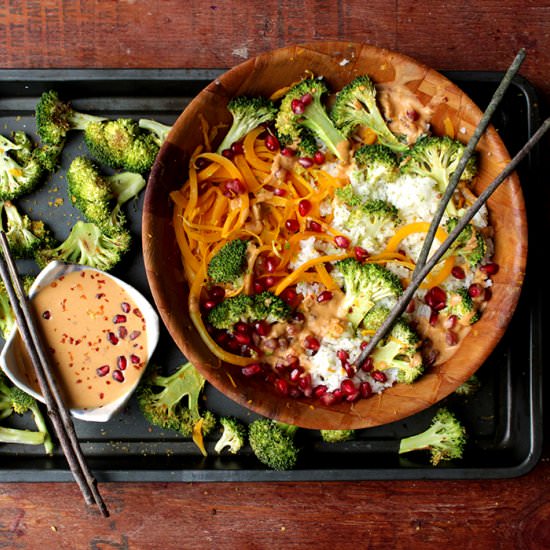 Spicy Broccoli Butternut Bowls