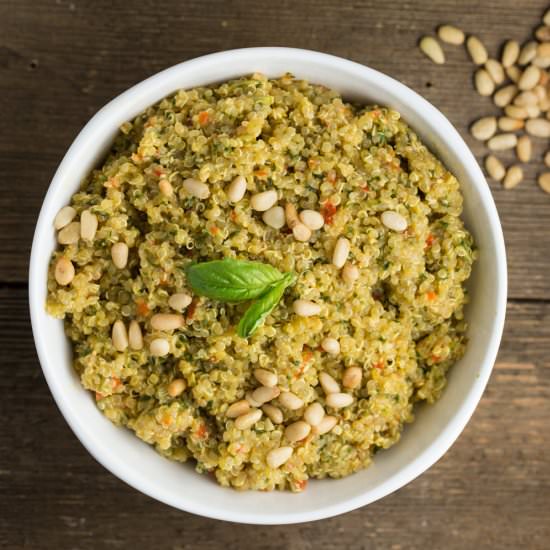 Basil Quinoa Pesto