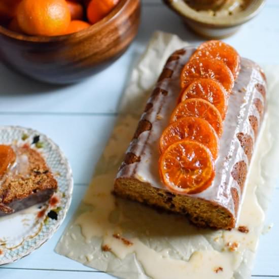 Clementine & Mincemeat Drizzle Cake