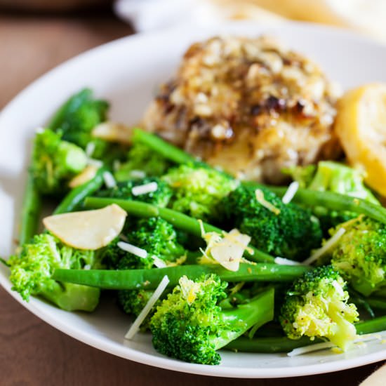 Garlic Lemon Broccoli and Greens