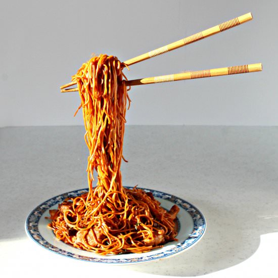 Flying noodles
