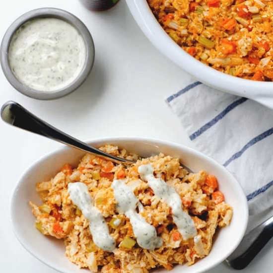 Buffalo Chicken Casserole
