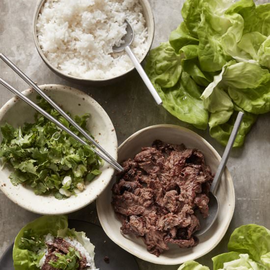 Beef Bulgogi Lettuce Wraps