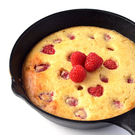 Easy Raspberry Skillet Pancake