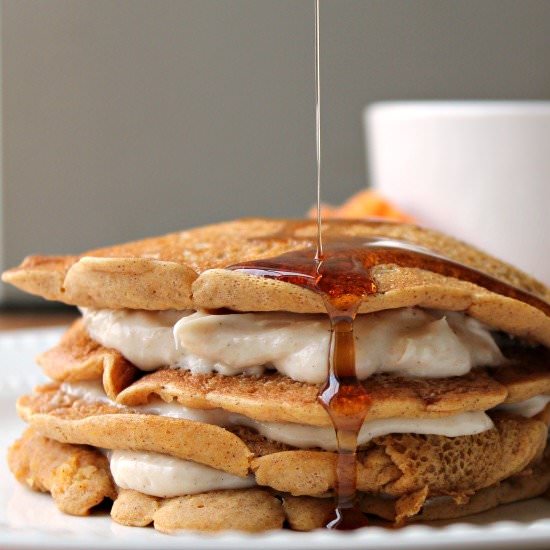 Cheesecake Pumpkin Pancakes