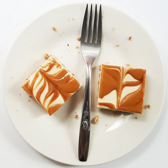 Peanut Butter Swirl Cheesecake Bars