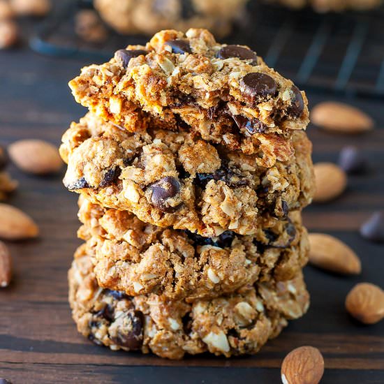 GF Chocolate Cherry Oatmeal Cookies