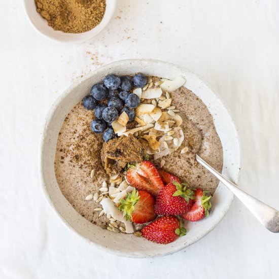 Coconut and Flaxseed Porridge