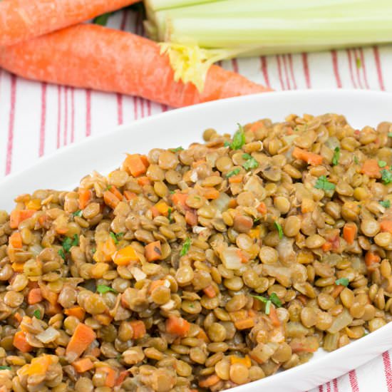 Easy Stewed Lentils