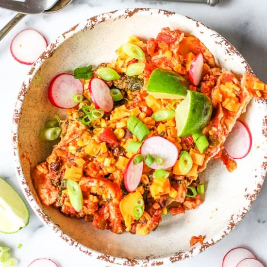 Slow Cooker Paleo Vegan Enchiladas