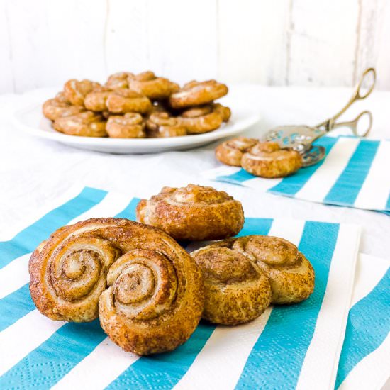 Cinnamon Sugar Puff Pastry Palmiers