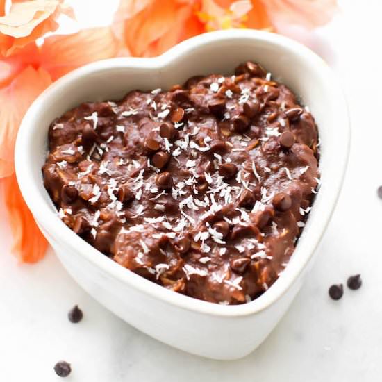 Vegan Fudge Brownie Oatmeal