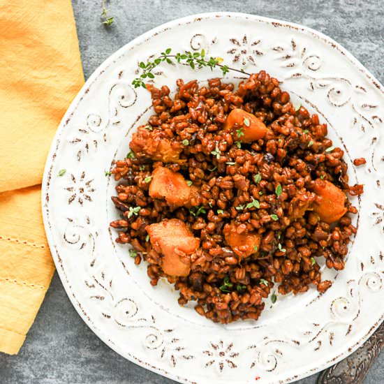 Farro Risotto with Winter Squash