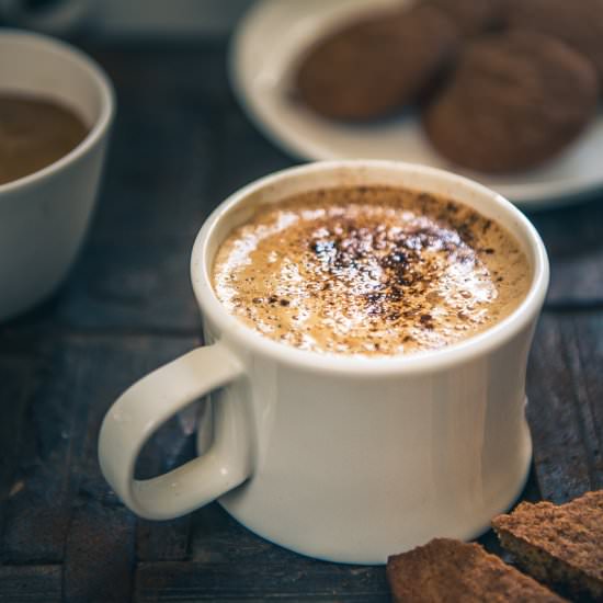 Indian Style cappuccino coffee