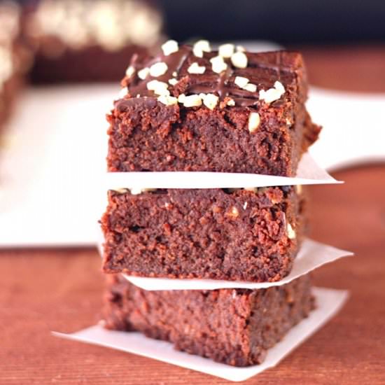 Dark Chocolate and Hazelnut Brownie