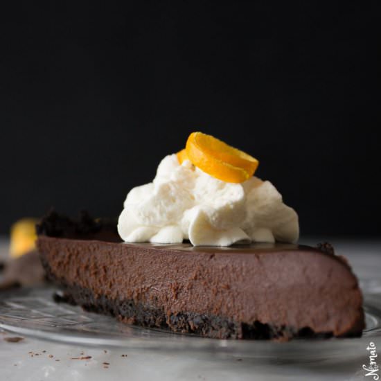 Dark Chocolate and Orange Tart